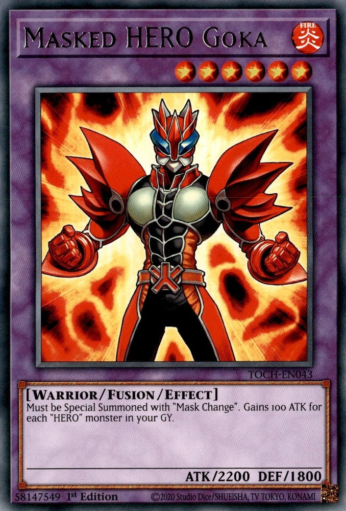 Masked HERO Goka (43) (TOCH) - YuGiOh Single