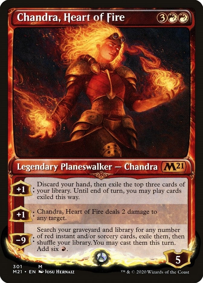 Chandra Heart of Fire (Showcase) (301) [M21] - MTG Single