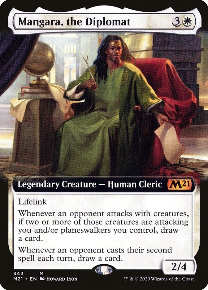 Mangara the Diplomat (Extended Art) (343) [M21] - MTG Single