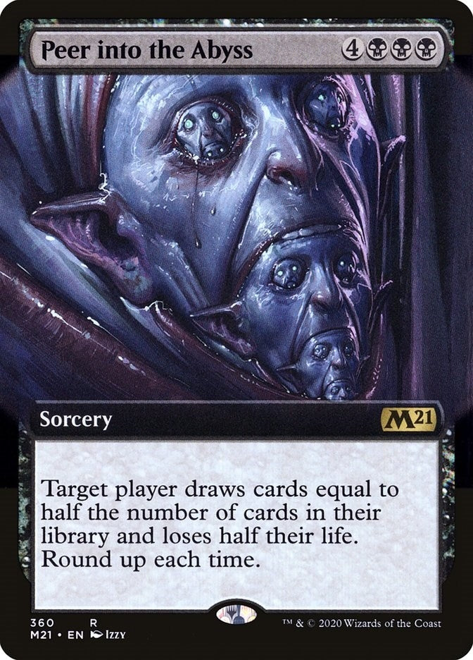 Peer Into the Abyss (Extended Art) (360) [M21] - MTG Single