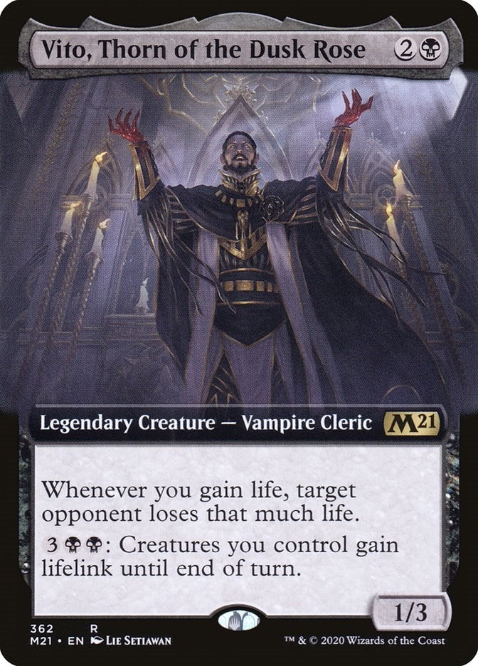 Vito Thorn of the Dusk Rose (Extended Art) (362) [M21] - MTG Single