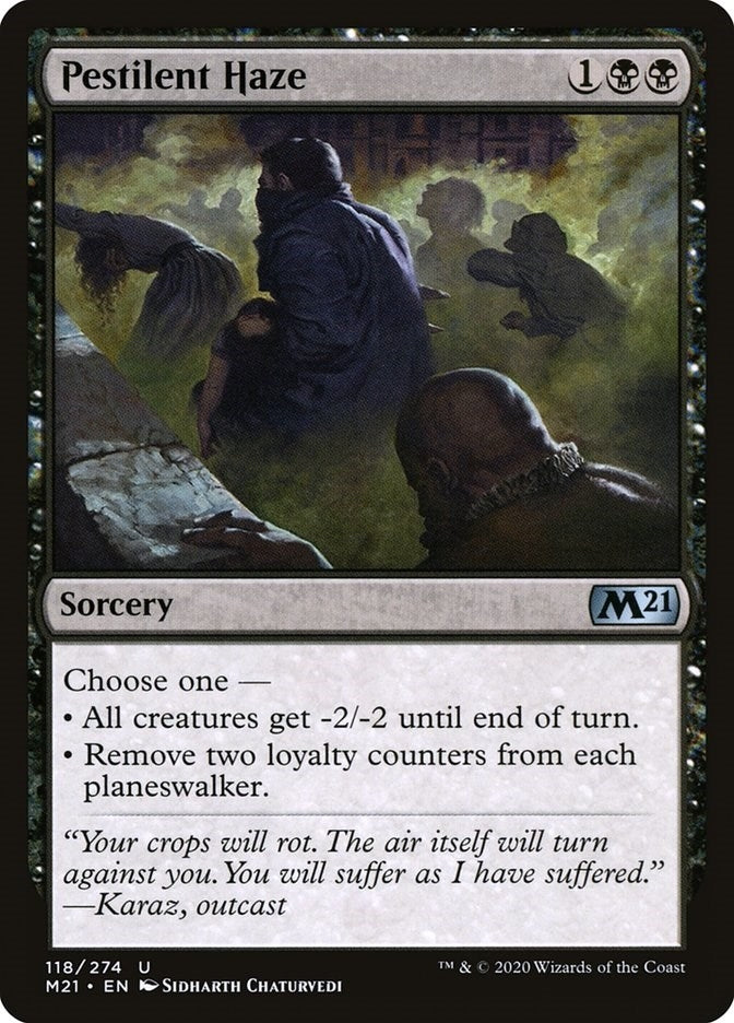Pestilent Haze (118) [M21] - MTG Single