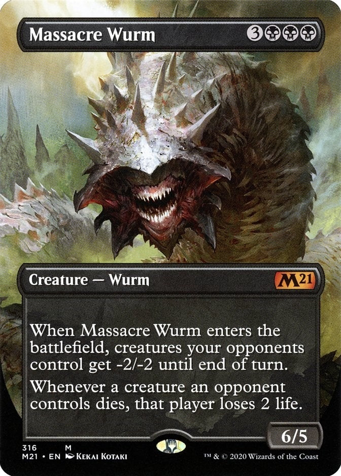 Massacre Wurm (Alternate Art) (316) [M21] - MTG Single
