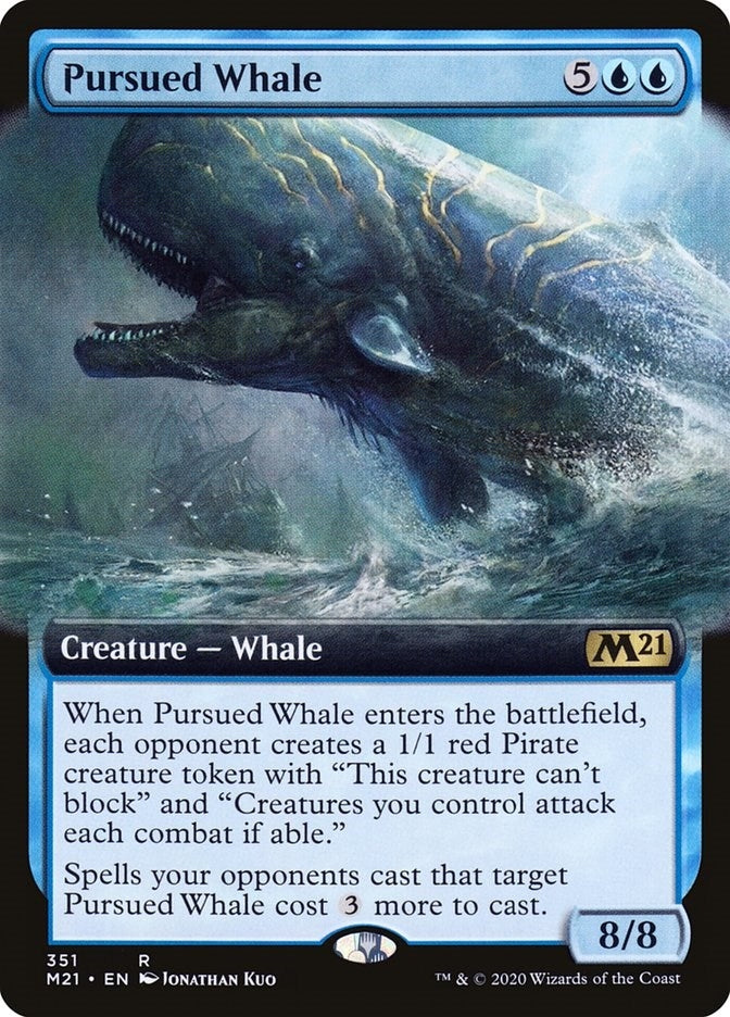 Pursued Whale (Extended Art) (351) [M21] - MTG Single