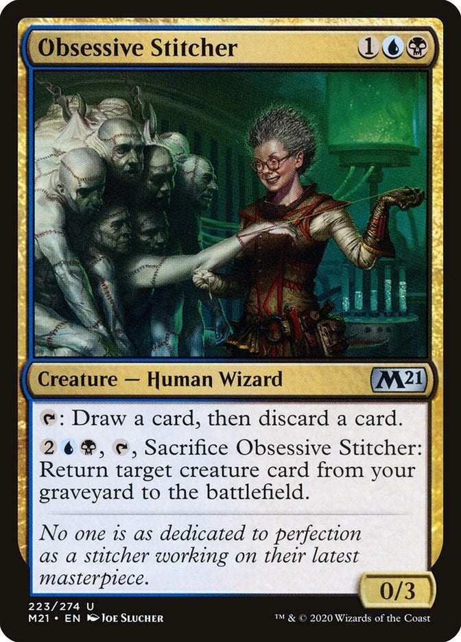 Obsessive Stitcher (223) [M21] - MTG Single