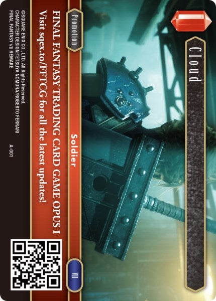 Cloud - A-001 (1) [PR] - Final Fantasy TCG Single