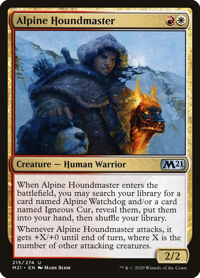 Alpine Houndmaster (215) [M21] - MTG Single