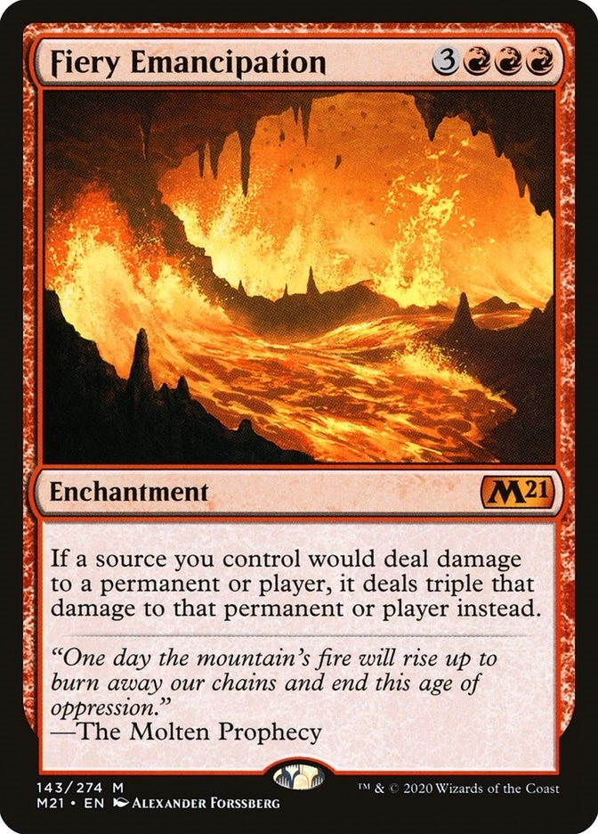 Fiery Emancipation (143) [M21] - MTG Single
