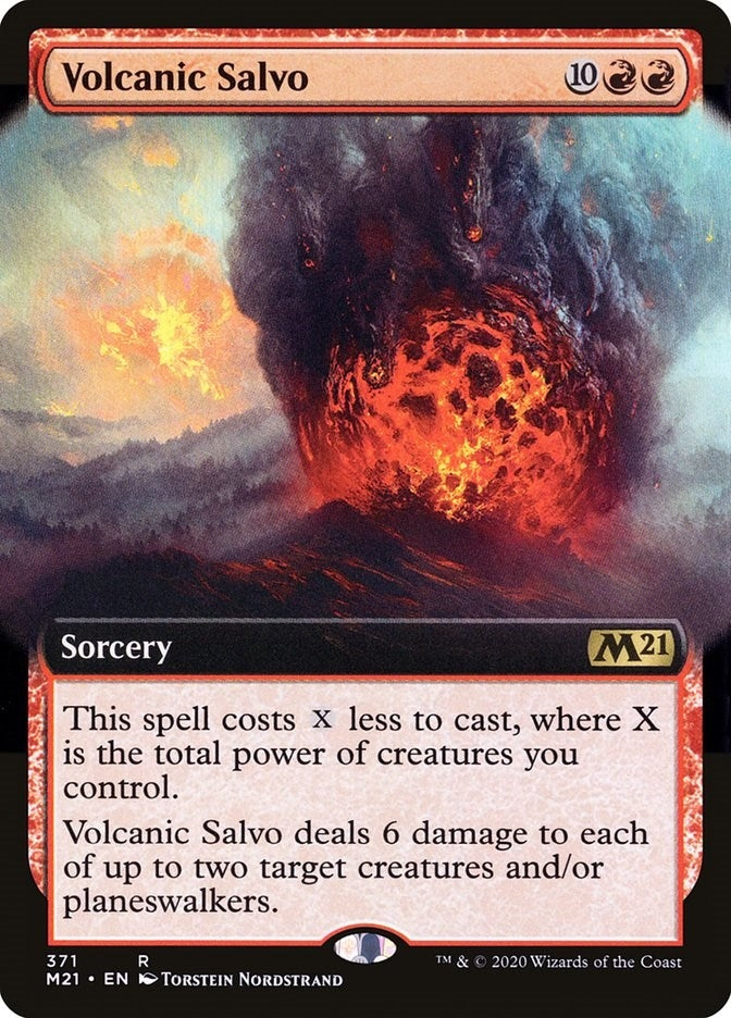 Volcanic Salvo (Extended Art) (371) [M21] - MTG Single