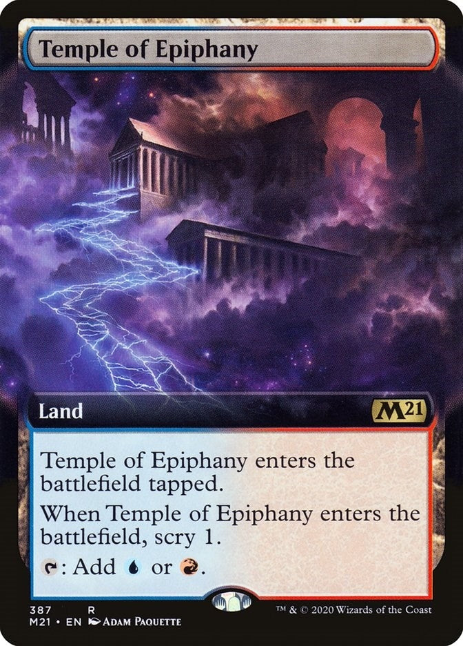 Temple of Epiphany (Extended Art) (387) [M21] - MTG Single