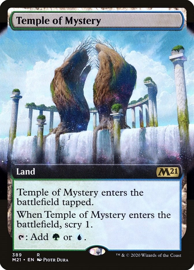 Temple of Mystery (Extended Art) (389) [M21] - MTG Single