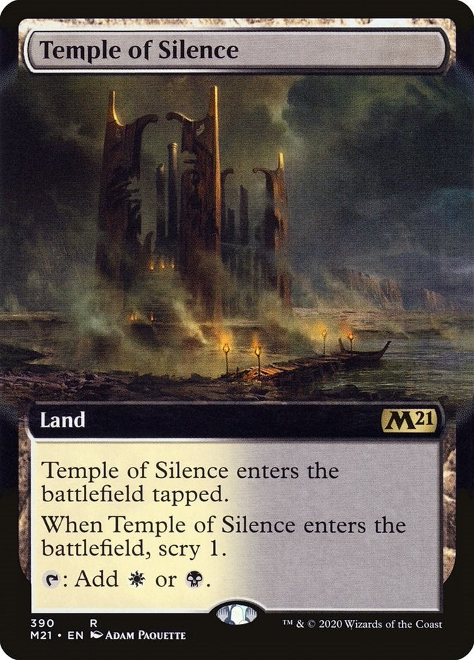 Temple of Silence (Extended Art) (390) [M21] - MTG Single