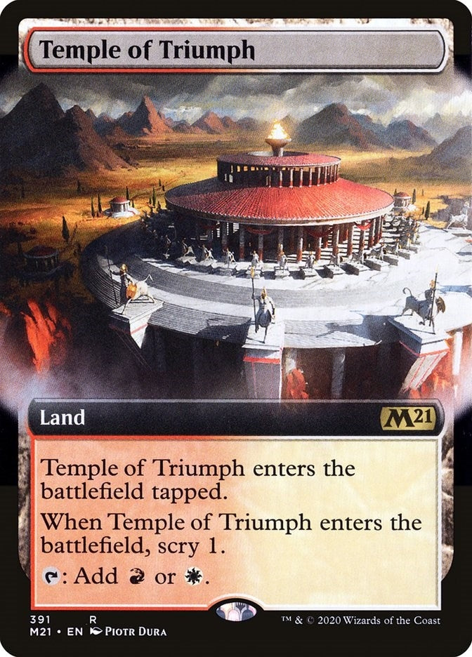 Temple of Triumph (Extended Art) (391) [M21] - MTG Single