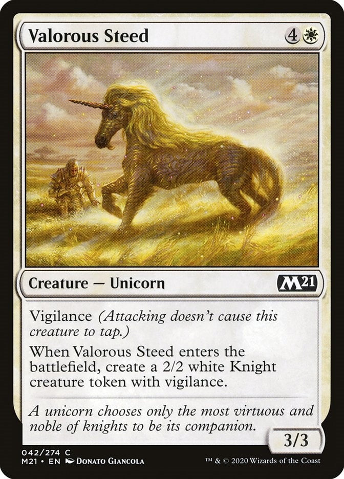 Valorous Steed (42) [M21] - MTG Single