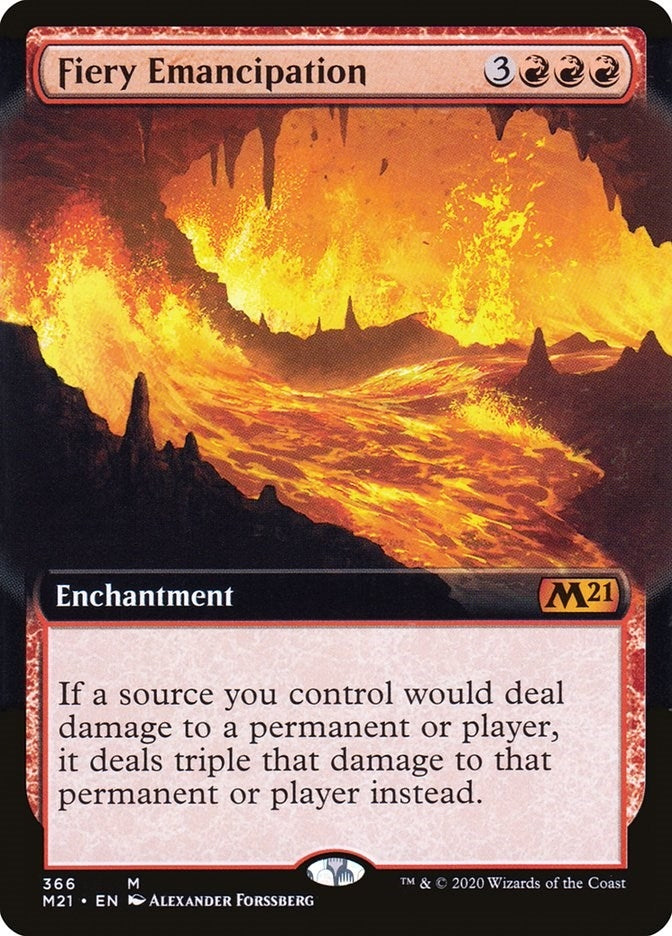 Fiery Emancipation (Extended Art) (366) [M21] - MTG Single