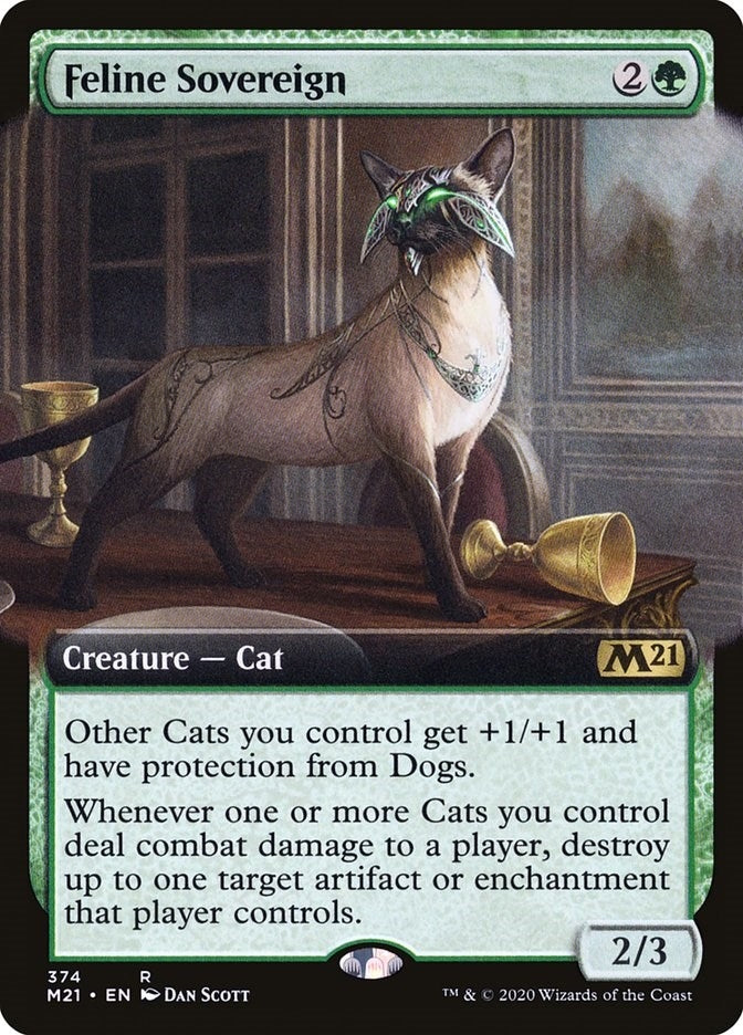 Feline Sovereign (Extended Art) (374) [M21] - MTG Single