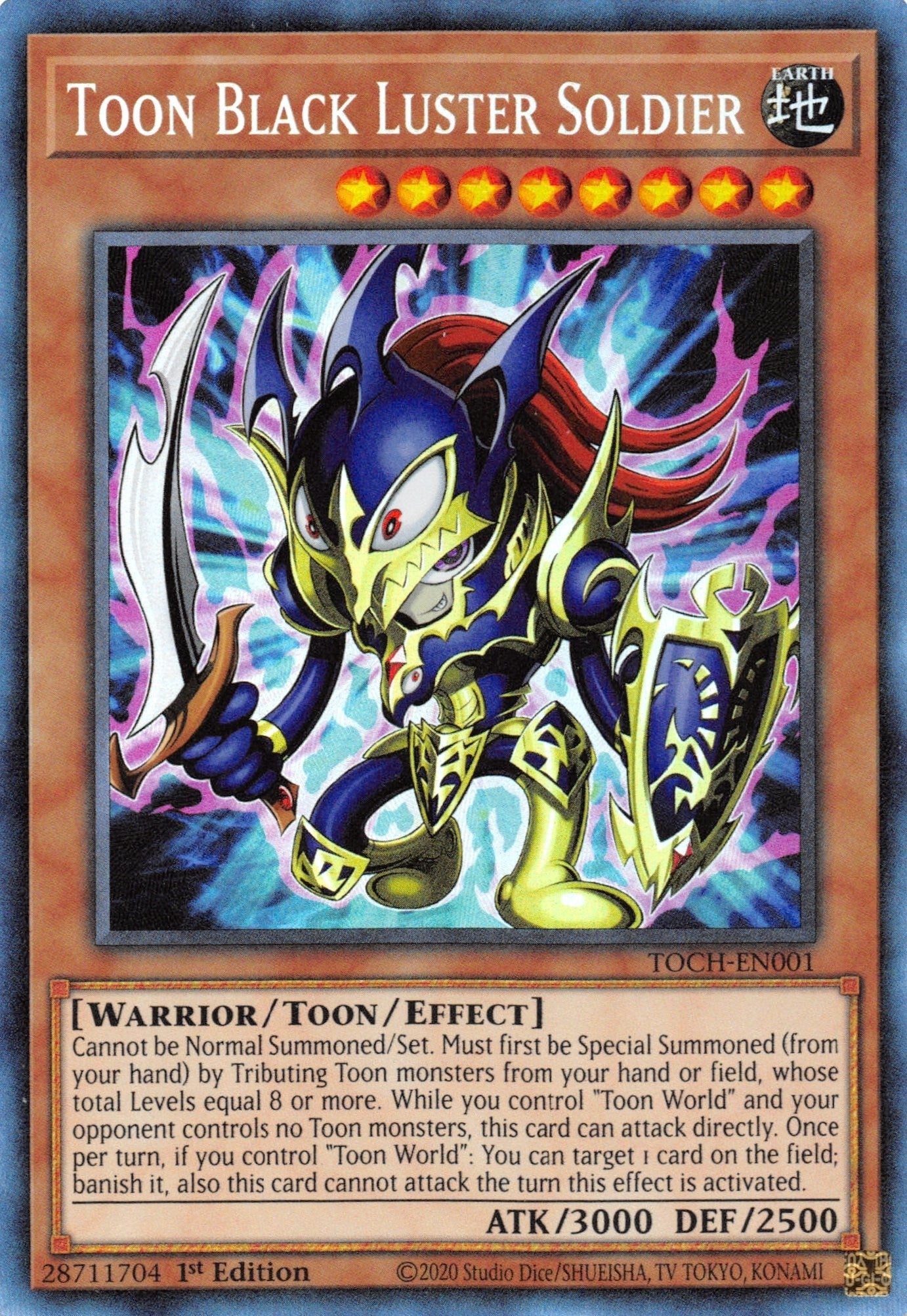Toon Black Luster Soldier (CR) (1) (TOCH) - YuGiOh Single
