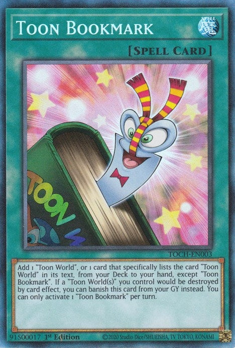 Toon Bookmark (CR) (3) (TOCH) - YuGiOh Single