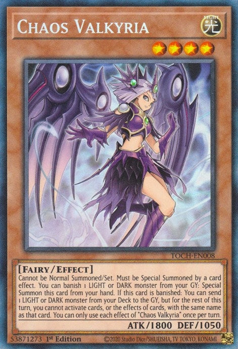 Chaos Valkyria (CR) (8) (TOCH) - YuGiOh Single