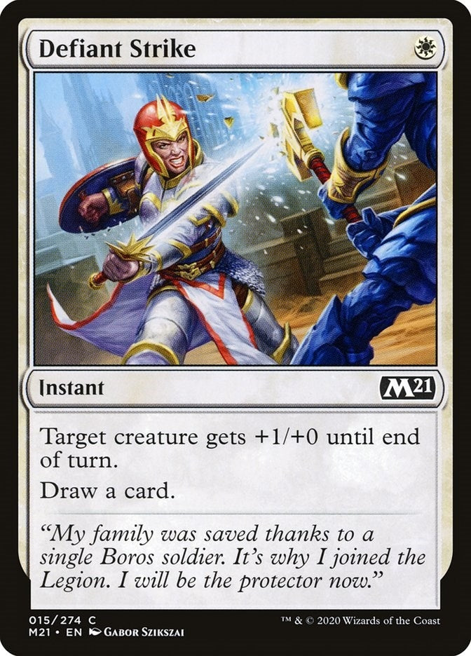 Defiant Strike (15) [M21] - MTG Single