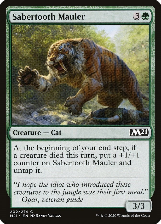 Sabertooth Mauler (202) [M21] - MTG Single