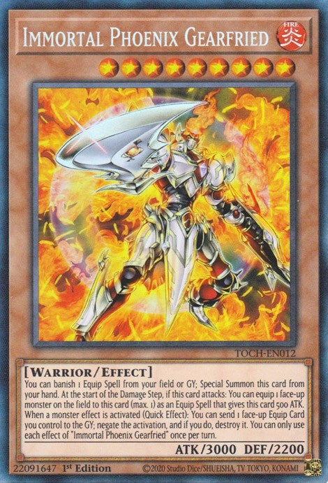 Immortal Phoenix Gearfried (CR) (12) (TOCH) - YuGiOh Single