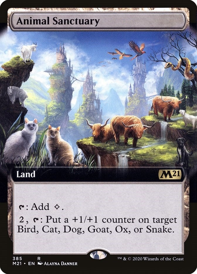 Animal Sanctuary (Extended Art) (385) [M21] - MTG Single