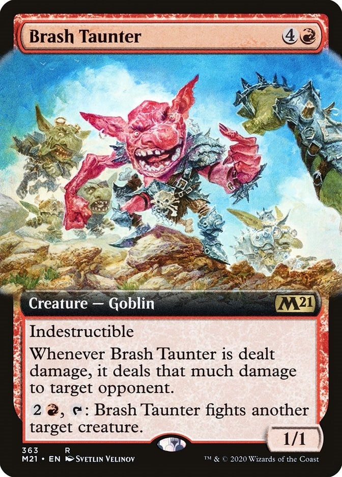 Brash Taunter (Extended Art) (363) [M21] - MTG Single