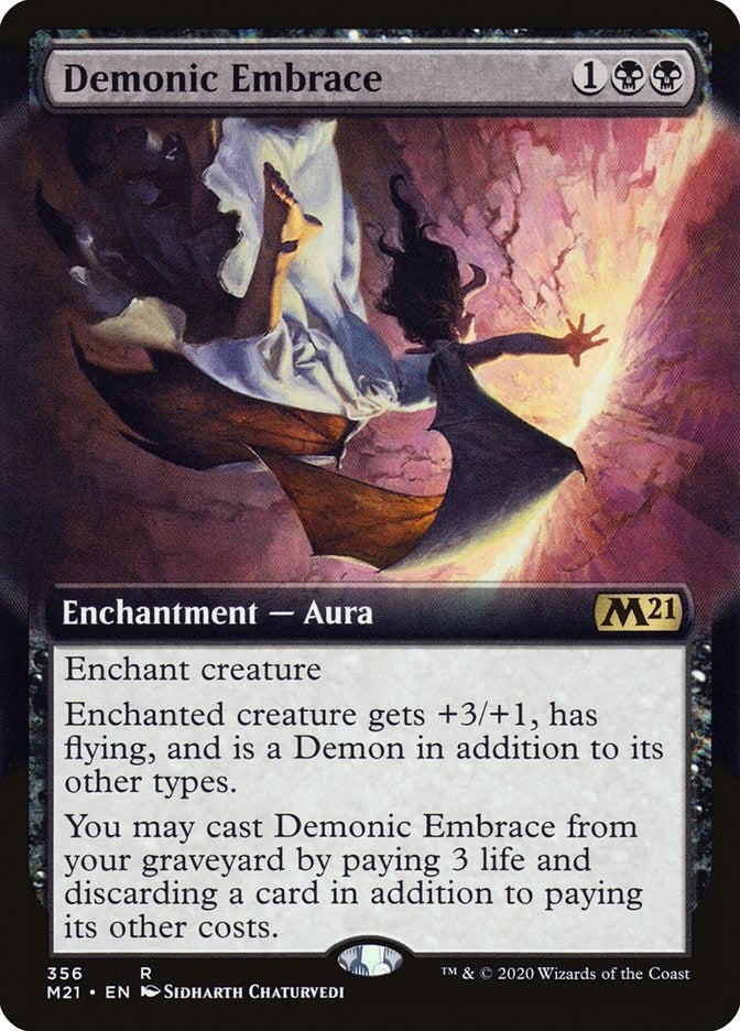 Demonic Embrace (Extended Art) (356) [M21] - MTG Single