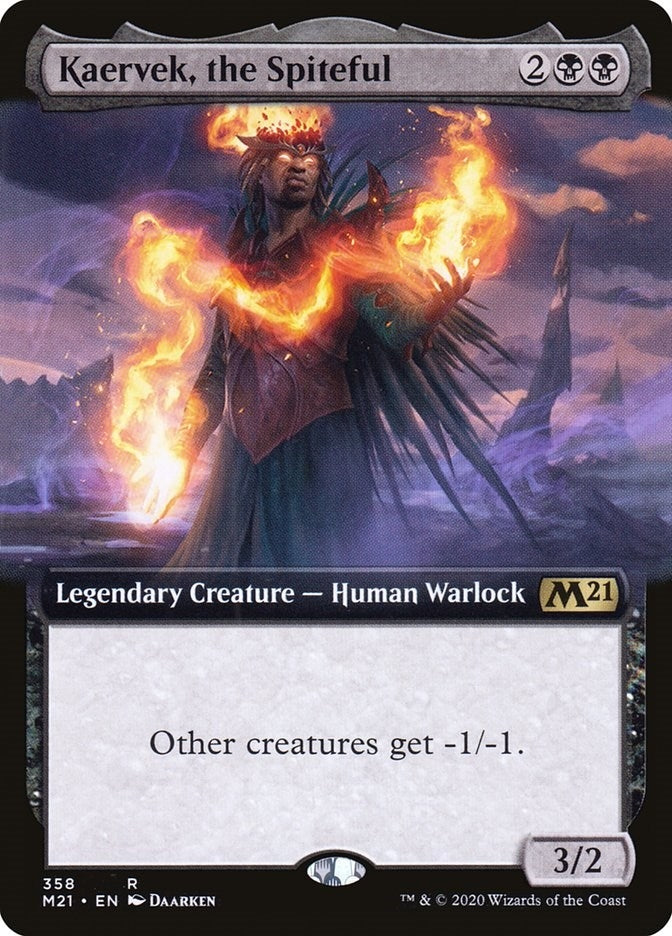 Kaervek the Spiteful (Extended Art) (358) [M21] - MTG Single