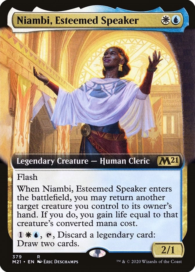 Niambi Esteemed Speaker (Extended Art) (379) [M21] - MTG Single