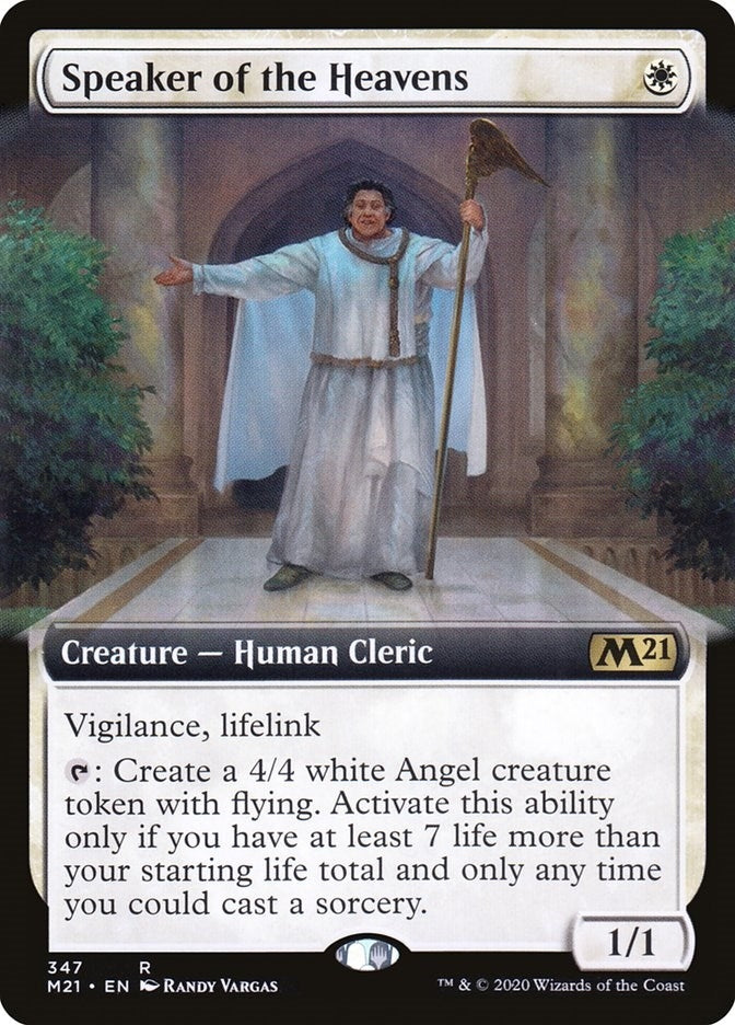 Speaker of the Heavens (Extended Art) (347) [M21] - MTG Single