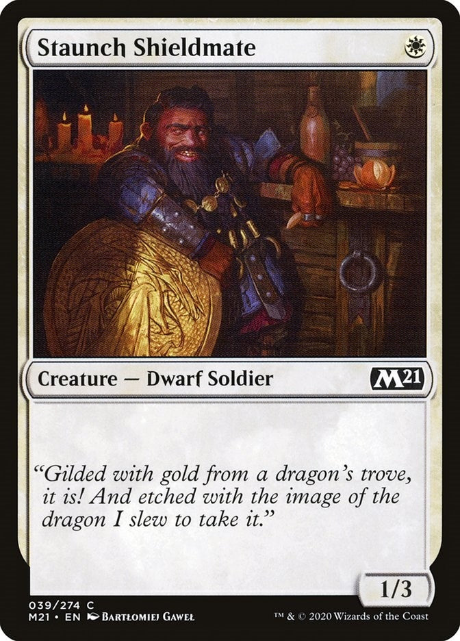 Staunch Shieldmate (39) [M21] - MTG Single