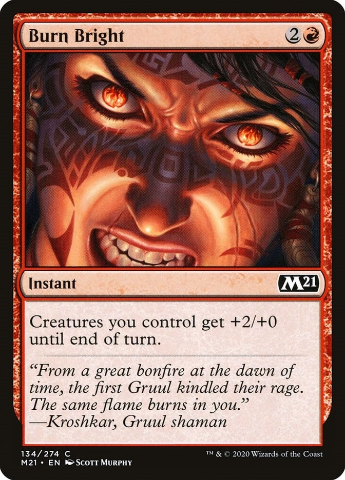 Burn Bright (134) [M21] - MTG Single