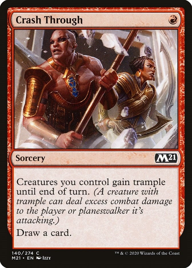 Crash Through (140) [M21] - MTG Single