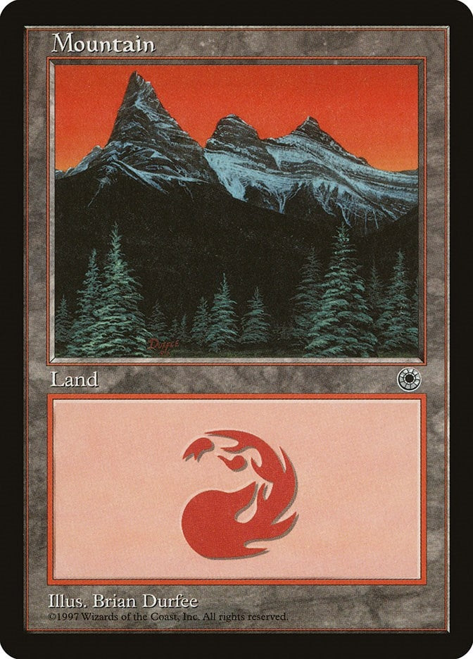 Mountain (Three Peaks) (214) [POR] - MTG Single