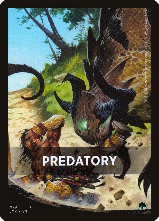 Predatory Theme Card (0) [JMP] - MTG Single