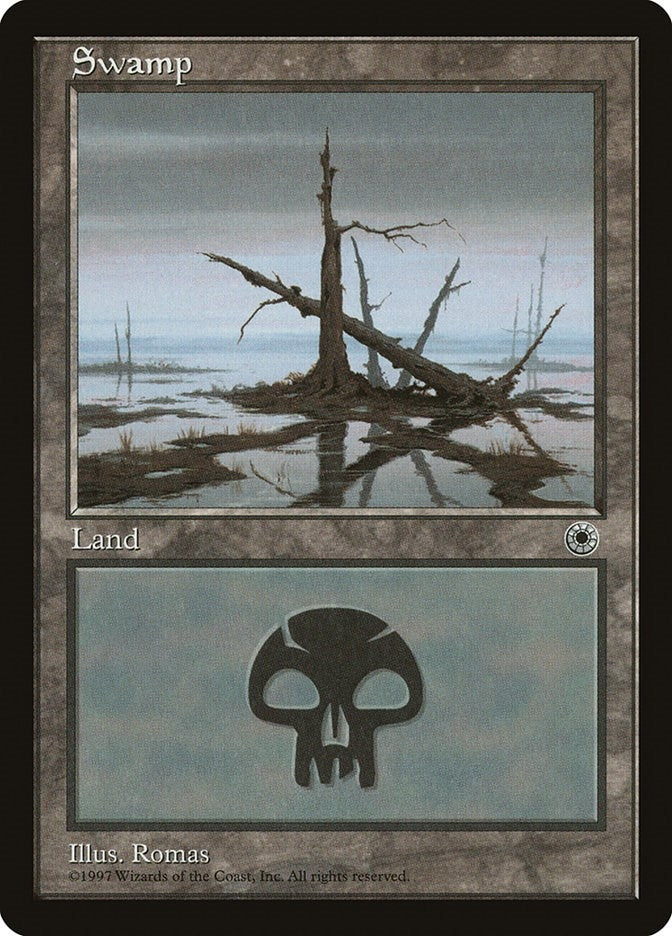 Swamp (Crossed Trees) (220) [POR] - MTG Single