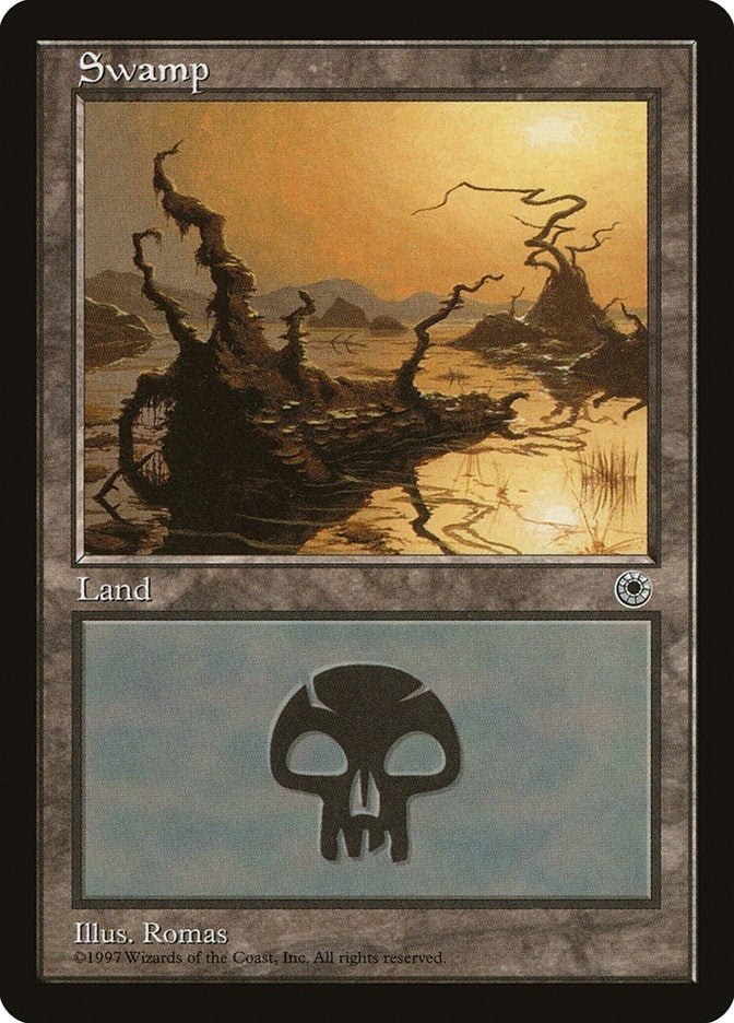 Swamp (Yellow Sun) (222) [POR] - MTG Single