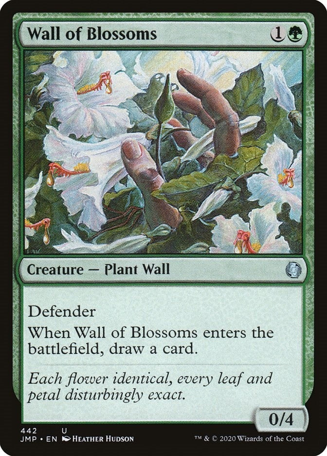 Wall of Blossoms (442) [JMP] - MTG Single