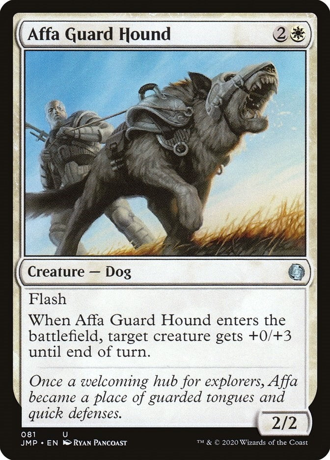 Affa Guard Hound (81) [JMP] - MTG Single