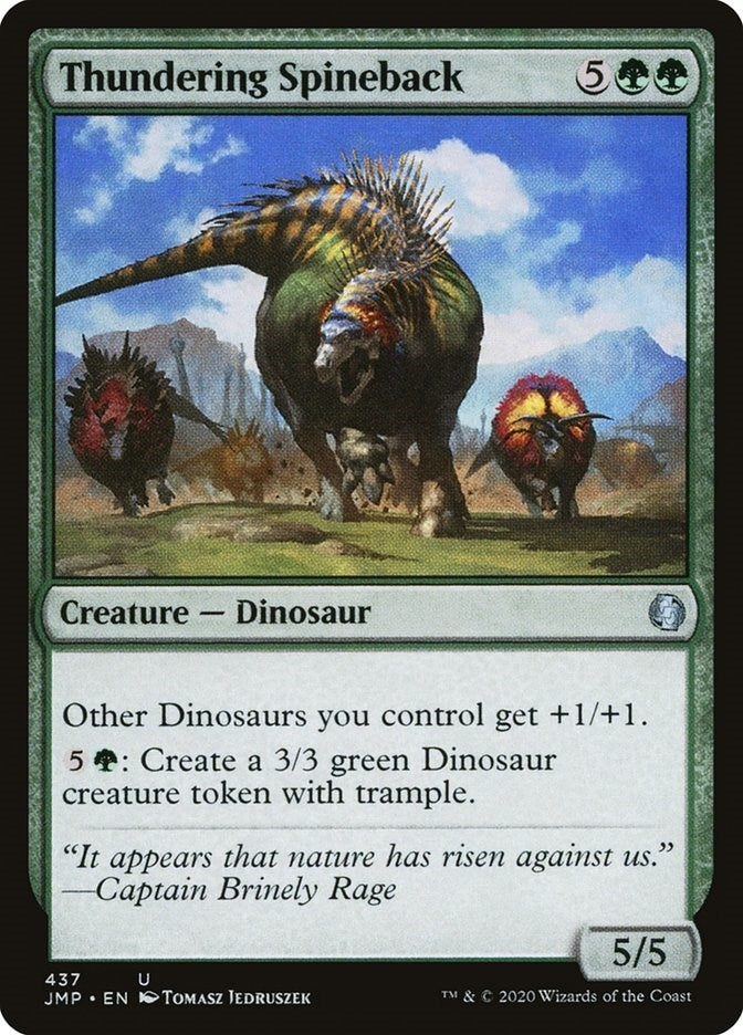 Thundering Spineback (437) [JMP] - MTG Single