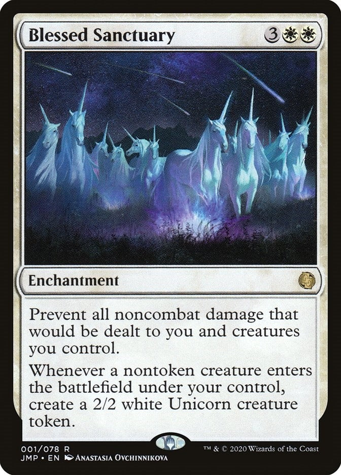 Blessed Sanctuary (1) [JMP] - MTG Single