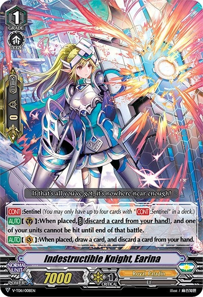 Indestructible Knight Earina (11008) [V-TD11] - Cardfight Vanguard Single