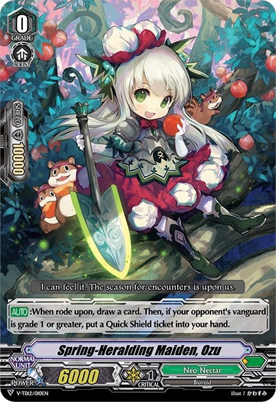 Spring-Heralding Maiden Ozu (12010) [V-TD12] - Cardfight Vanguard Single