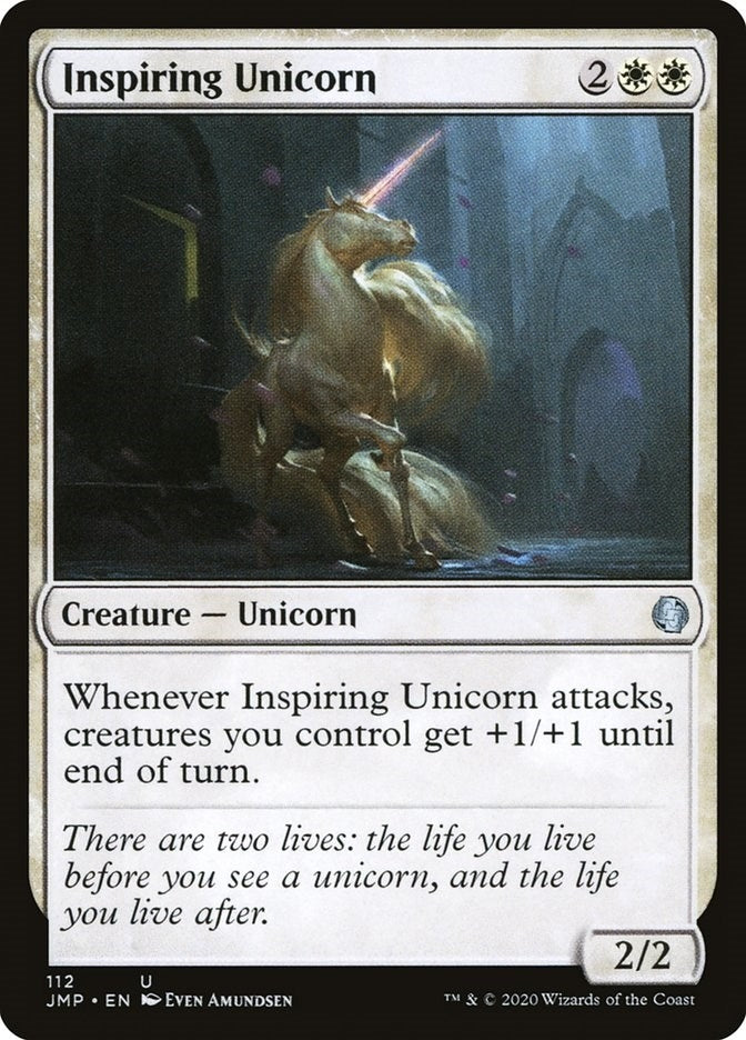 Inspiring Unicorn (112) [JMP] - MTG Single