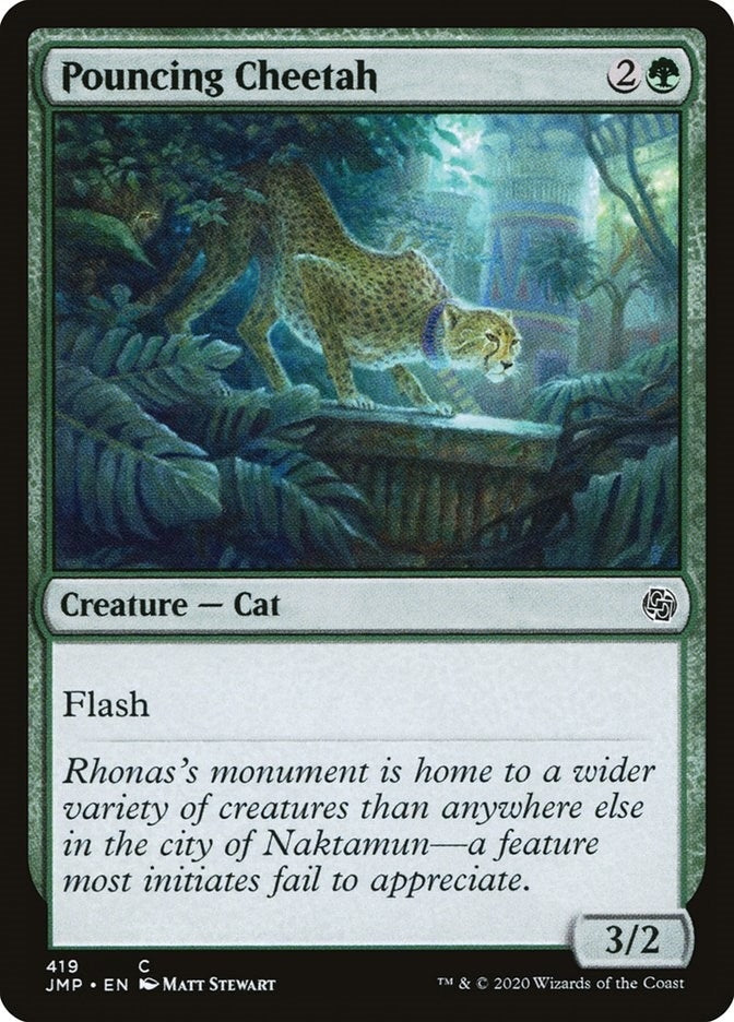 Pouncing Cheetah (419) [JMP] - MTG Single
