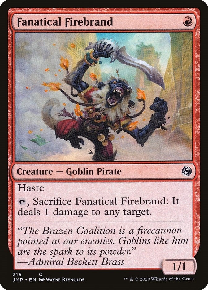 Fanatical Firebrand (315) [JMP] - MTG Single