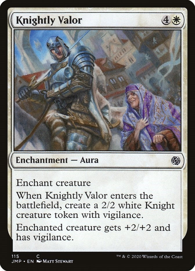 Knightly Valor (115) [JMP] - MTG Single