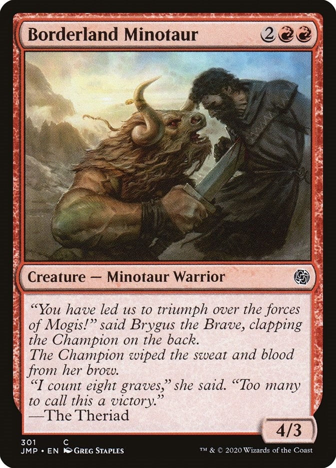 Borderland Minotaur (301) [JMP] - MTG Single